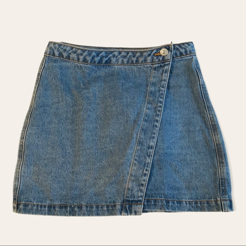 Denim wrap skirt Forever 21